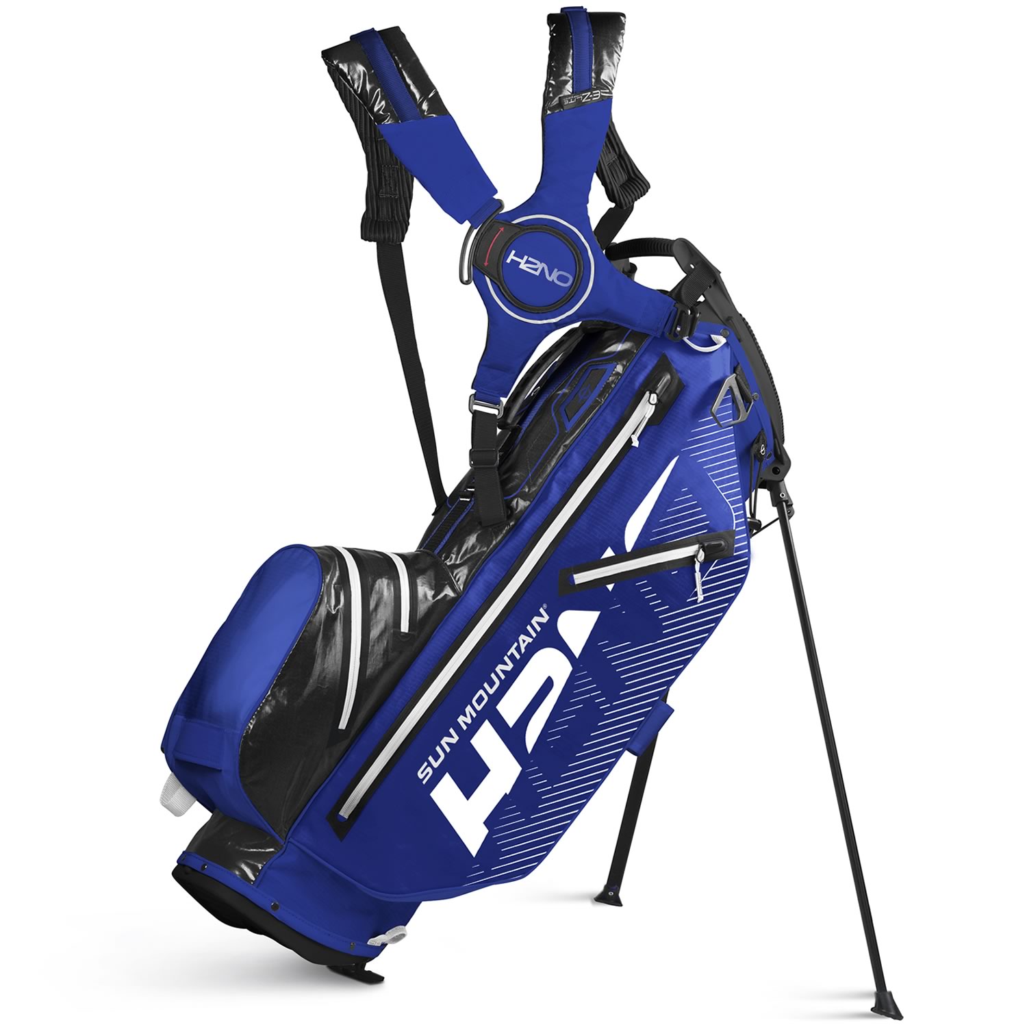 Sun Mountain 2020 H2NO 14 Way Waterproof Golf Stand Bag Blue/Black